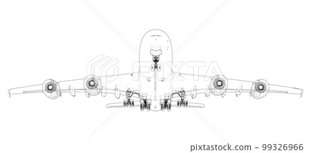 Passenger Airplane. 3d illustration Passenger Airplane. 3d illustration 99326966
