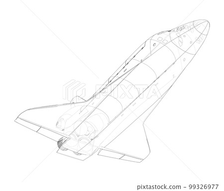 Space shuttle. 3d illustration Space shuttle. 3d illustration 99326977