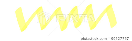 Marker highlighter elements. Hand drawn shape line 99327767