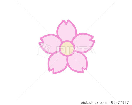 Pop and cute cherry blossom mark 99327917