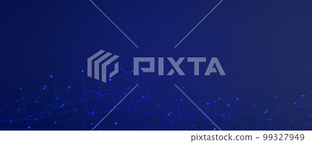 Abstract background with connected dots big data network Abstract background with connected dots big data network 99327949