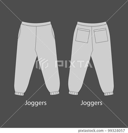 Loose fit joggers. Sweat jogger pants with an elasticated drawstring waist in a relaxed style. Men's casual wear. Jogger CAD. 99328057