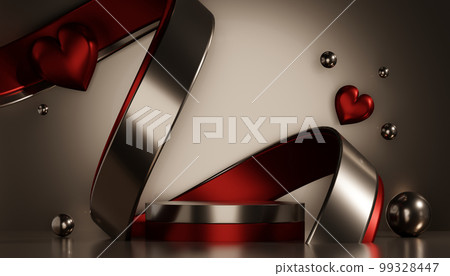 Red podium show cosmetic product geometric Red podium show cosmetic product geometric 99328447