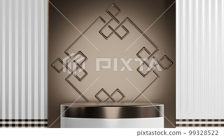 Abstract Podium minimal geometric white and gold Abstract Podium minimal geometric white and gold 99328522