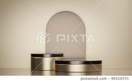 Gold stage podium decoration suitable for products. 99328555