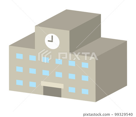three-dimensional illustration of school three-dimensional illustration of school 99329540