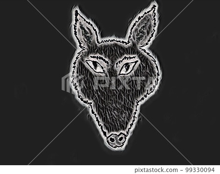 wolf face wolf face 99330094