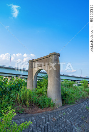 Former Kamiebashi bridge piers Heritage of living Confluence of Arakawa and Iruma rivers Old National Route 16 Former Kamiebashi bridge piers Heritage of living Confluence of Arakawa and Iruma rivers Old National Route 16 99333553