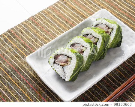 青花魚壽司卷高菜捲 青花魚壽司卷高菜捲 99333663