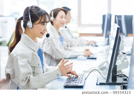 穿著工作服的操作員 99334323