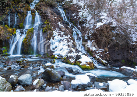 「山梨縣」北斗市冬季鳥龍瀑布 99335089