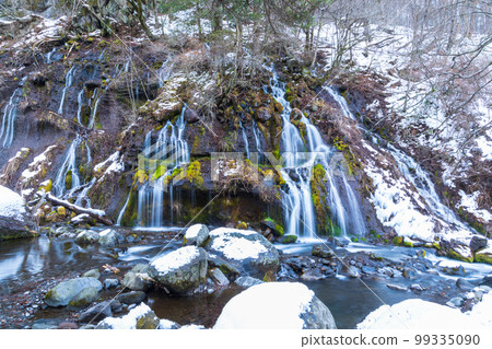 「山梨縣」北斗市冬季鳥龍瀑布 99335090