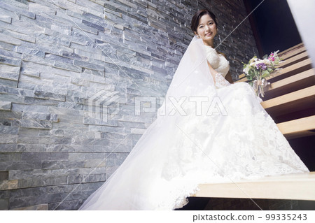 Young woman in a wedding dress Wedding image Young woman in a wedding dress Wedding image 99335243