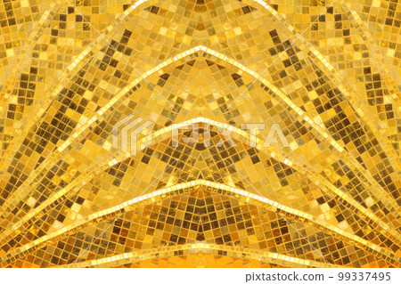 Gold yellow glass mosaic texture abstract background Gold yellow glass mosaic texture abstract background 99337495