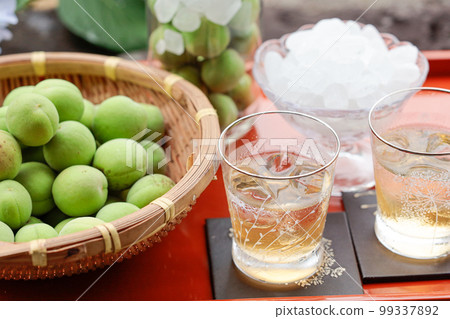 Plum work, plum syrup, plum wine making Plum work, plum syrup, plum wine making 99337892