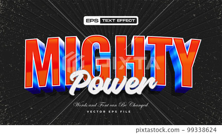 3D Bold Mighty Text Effect 99338624