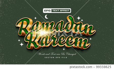 3D Gold Ramadan Kareem Text Effect 3D Gold Ramadan Kareem Text Effect 99338625