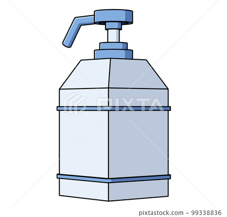 Dispenser diagonal illustration Dispenser diagonal illustration 99338836