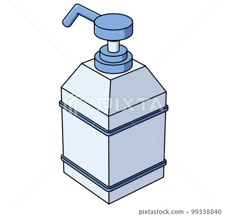 Dispenser diagonal illustration Dispenser diagonal illustration 99338840