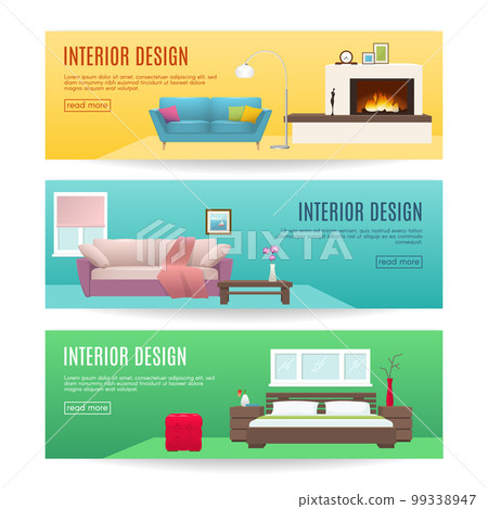 Furniture Horizontal Banners Set 99338947