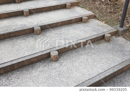 Miscellaneous feeling of the sidewalk of the stone steps 99339205