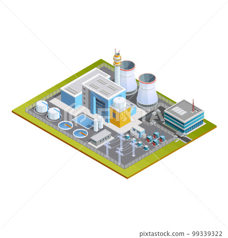 Isometric Image Of Nuclear Station 99339322