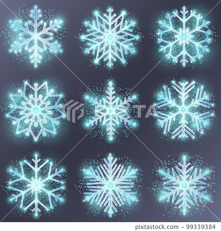 Glitter snowflake vector Glitter snowflake vector 99339384