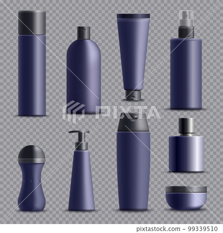 Realistic Male Cosmetic Packagings Set 99339510