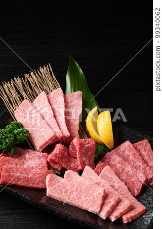 Marbled and Lean Meat for Japanese Wagyu Beef Yakiniku Marbled and Lean Meat for Japanese Wagyu Beef Yakiniku 99340062