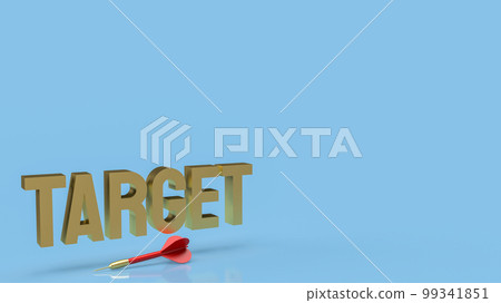 The red darts for business or challenge concept 3d rendering 99341851