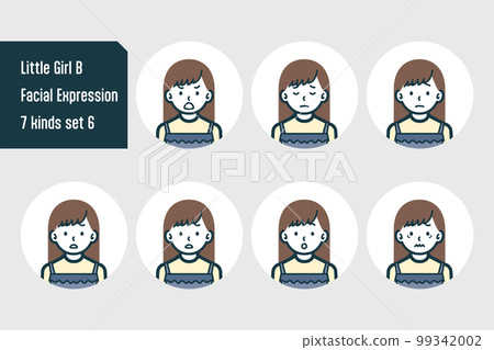 女孩半身像 7 件套 6 號 女孩半身像 7 件套 6 號 99342002