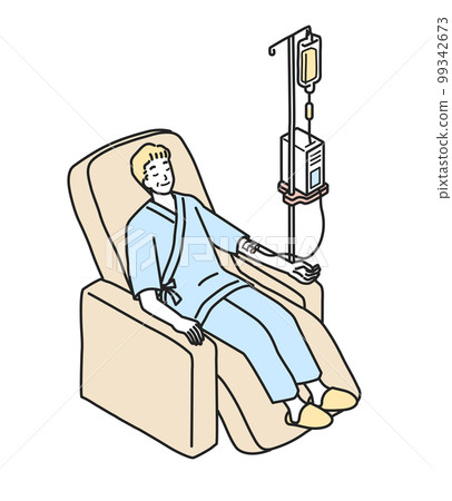 接受化學療法的成熟人 99342673