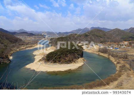 江原道寧越郡朝鮮半島地形圖 99343074