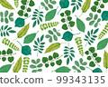 Hand-painted background material of fresh green fresh green leaves 99343135