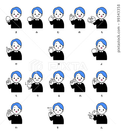 Sign language mayarawa set 99343358