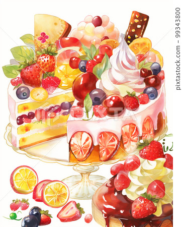 點心、凍糕、西式糕點圖像“AI生成圖像” 點心、凍糕、西式糕點圖像“AI生成圖像” 99343800