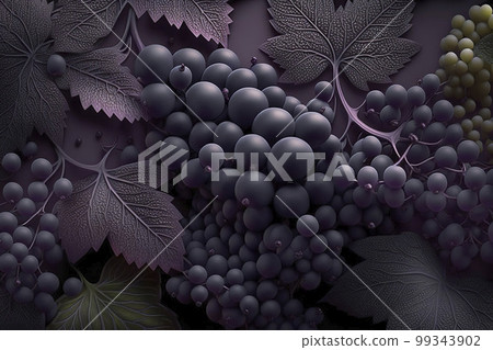 Background grapes, natural texture. Generative AI. 99343902