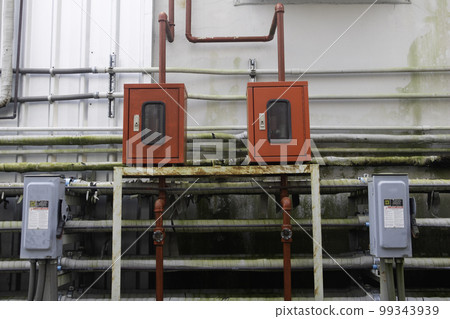 ventilation on blue and white background. ventilation on blue and white background. 99343939