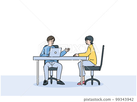 People fashionable illustration material 99343942