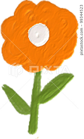 Hand drawn Oil Painting Flower 99344523