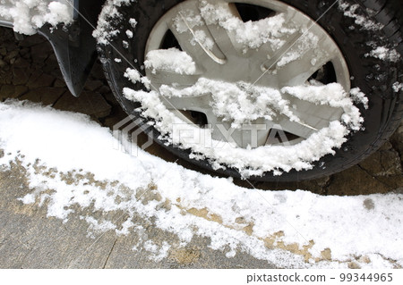 snow on car tires 99344965