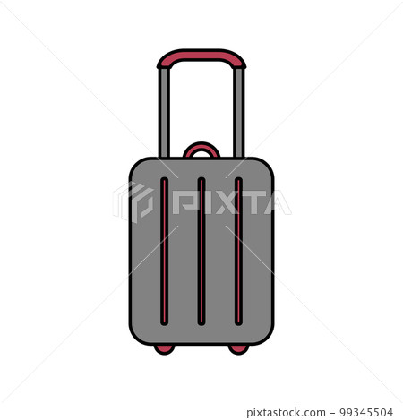 Suitcase icon on white. Suitcase icon on white. 99345504