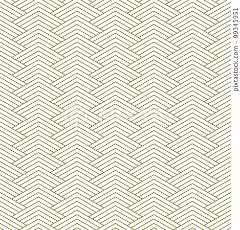 Seamless geometric ornament . Brown color average thickness lines . 99345951