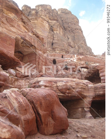 約旦是佩特拉的廢墟 99346272