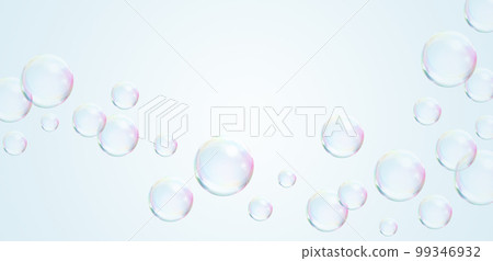 肥皂泡背景，水平 99346932