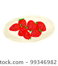 plate with strawberries 99346982