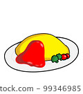 Omelette rice  99346985