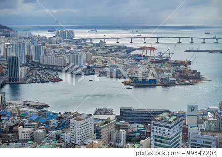 Cityscape of Busan Metropolitan City in South Korea 99347203