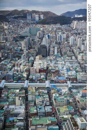 Cityscape of Busan Metropolitan City in South Korea 99347207