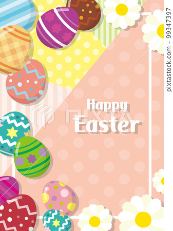 Easter card design background collage pink Easter card design background collage pink 99347397